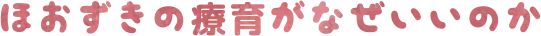 ほおずきの療育がなぜいいのか