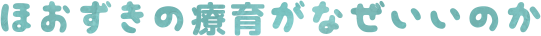 ほおずきの療育がなぜいいのか
